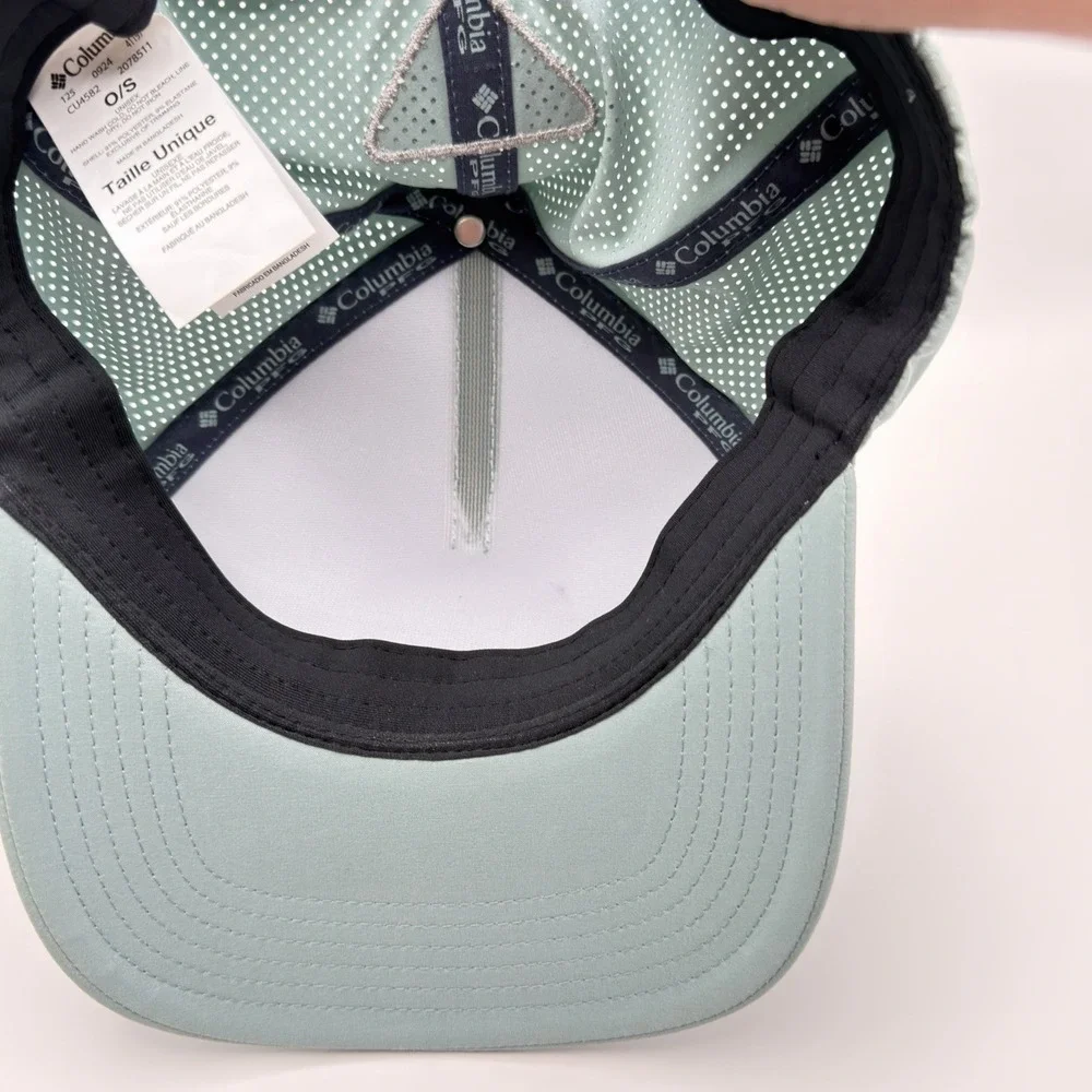 Columbia Elite PFG Hat Snapback OS Light Blue Fishing Mesh Outdoor Sport